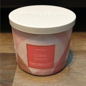 White Barn (Bath & Body Works sister co.) Coral Waves Scented Candle - Pink